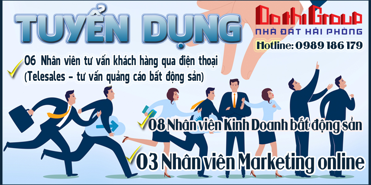 TUYỂN  NHÂN VIÊN TELESALES, NHÂN VIÊN KINH DOANH BẤT ĐỘNG SẢN – THU NHẬP CAO